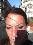 blogger Carol Keiter sun selfie Montpellier, France